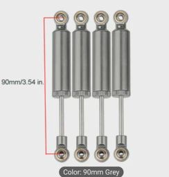 Shocks, 90 mm, Gray, 4 pc.