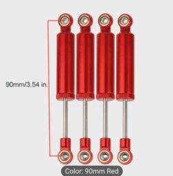 Shocks, 90 mm, Red, 4 pc.