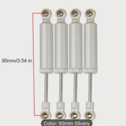 Shocks, 90 mm, Silver, 4 pc.