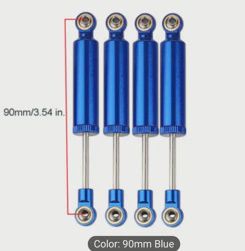 Shocks, 90 mm, Blue, 4 pc.