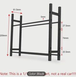 Tire Storage Rack, Black Aluminum, Large size 1/10 scale tires
