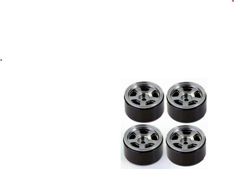 1.0&quot; Axial SCX24, Aluminum Beadlock Wheels-USED