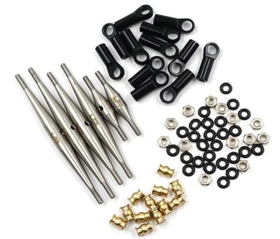 AXSC-042 133.5mm Wheelbase Steel Link Set : Axial SCX24 Deadbolt (USED)