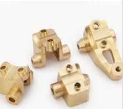 4 pc. Heavy Duty Brass Axel Mount, Front &amp; Rear Lower Shock Support TRX4