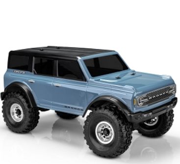 JConcepts© Ford Bronco, Body, 4 door, (Pre-Trimmed, Widecals 12.3&quot; WB)-CLEAR