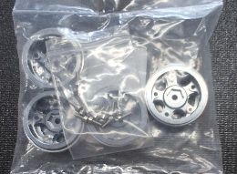 1.0 Wheels, Black/Silver (4 pc) (Used)