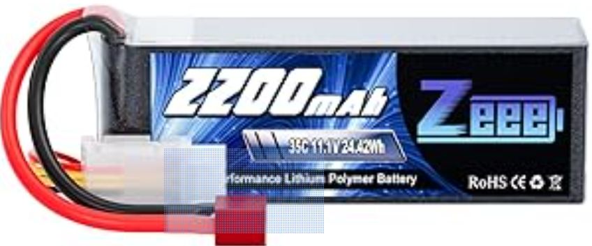 3S Battery LIPO 2200mAH, 11.1 Volts, 50C
