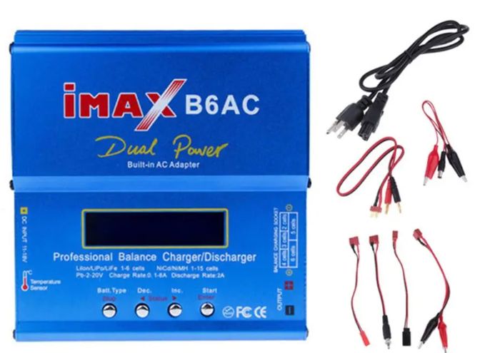 IMAX B6AC 80W 6A Updated Balance Charger Discharge for Lipo/Li-ion/LiFe/NiMh Battery - EU Plug-NEW