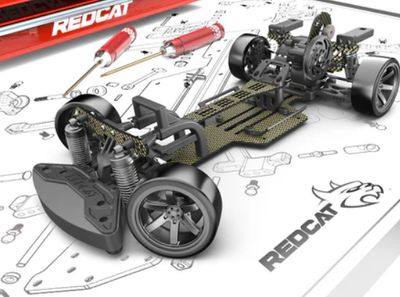 Redcat© RDS Builder&#39;s Kit, 1:10th Scale Electric 2 WD Competition Spec Drift Car
