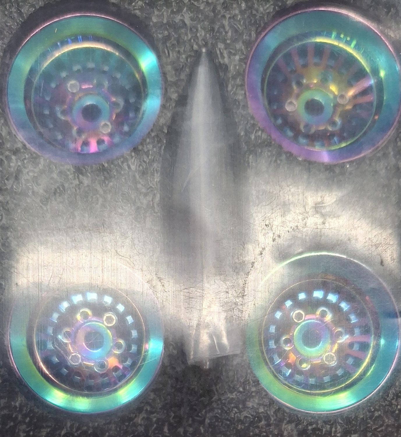 1.0 Beadlock Wheels, Rainbow, 4 pc.