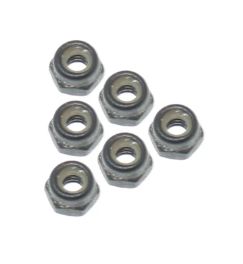 2.5mm Steel Nylon Insert Lock Nuts (6pcs)
