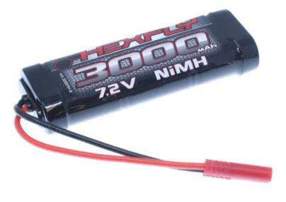 HexFly 6 cell 7.2V 3000mAh NiMH Battery(Banana Connector)(1pc)
