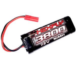 Hexfly 6 cell 7.2V 3800mAh NiMH Battery(Banana Connector)(1pc)