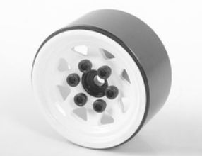 Stamped Steel 1.0&#39;&#39; Stock Beadlock Wheels (White)