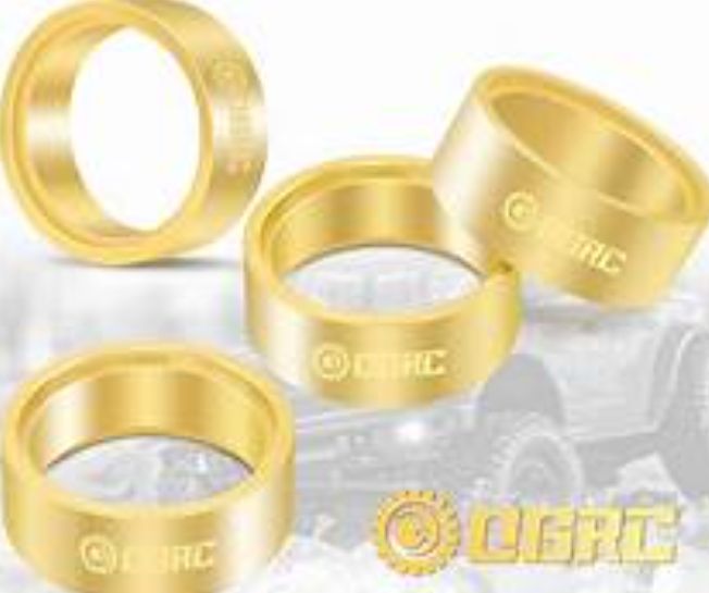 1.0  Beadlock Rings. Brass (4 pc.)