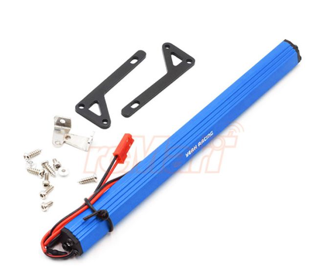 1/10 Aluminum White Super Bright LED Light Bar Blue w/Two-set Mount for RC Truck Crawler