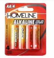 Controller Batteries, Homeline, AA, 4 pack