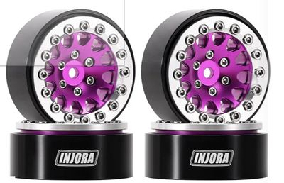 INJORA 1.3&quot; Aluminium Beadlock Wheels for 1/24 1/18 RC Crawler (W1311)