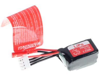 REDCAT 11.1V 3 cell Lipo Battery (200mah)(JST)(1pc)