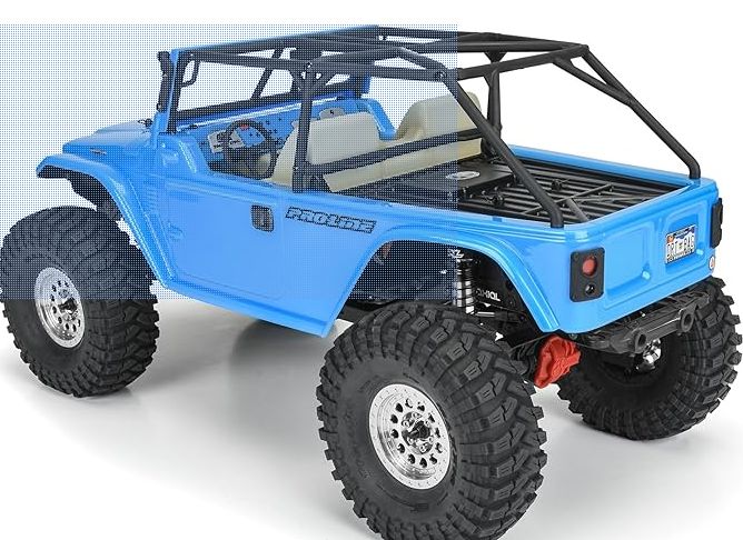 Pro-Line Racing 1979 Toyota Land Cruiser FJ40 Clear Body w/ Trail Cage &amp; Scale Molded Accessories for 12.3&quot;&quot; 313mm Wheelbase Scale Crawlers