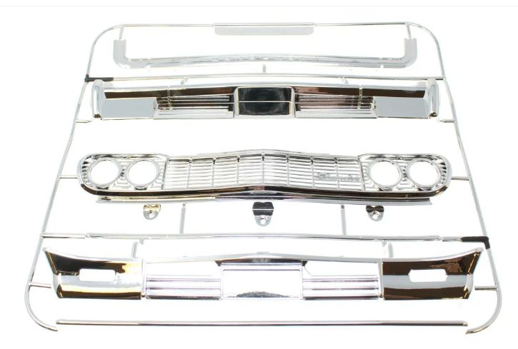 REDCAT 1964 Impala Chrome Bumpers &amp; Grill V2 (1set)