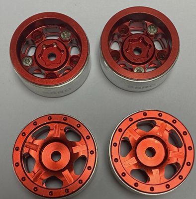 SSRC-097-D CNC ALUM ALLOY RC BEADLOCK WHEEL 1.0&quot; FOR SCX24 AL SCX24
