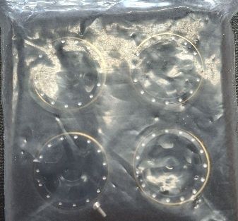 1.0 Beadlock Wheel Rims with Brass Internal Ring for 1/24 RC Crawler SCX24 All Models