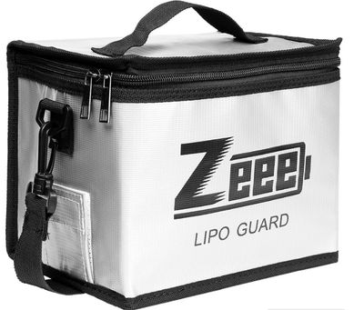 Zeee Lipo Safe Bag Fireproof Explosionproof Bag Large Capacity Lipo Battery Storage Guard Safe Pouch for Charge &amp; Storage(8.46 x 6.5 x 5.71 in)