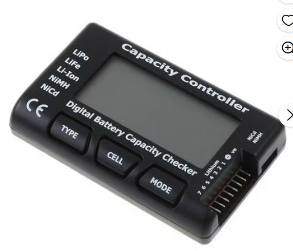 Digital Battery Capacity Checker RC CellMeter 7 For LiPo LiFe Li-ion NiMH Nicd