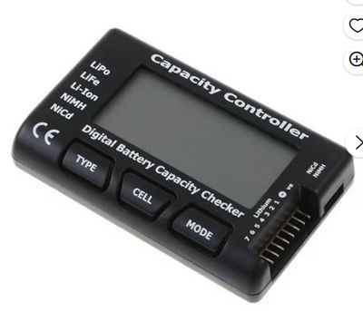 Digital Battery Capacity Checker RC CellMeter 7 For LiPo LiFe Li-ion NiMH Nicd