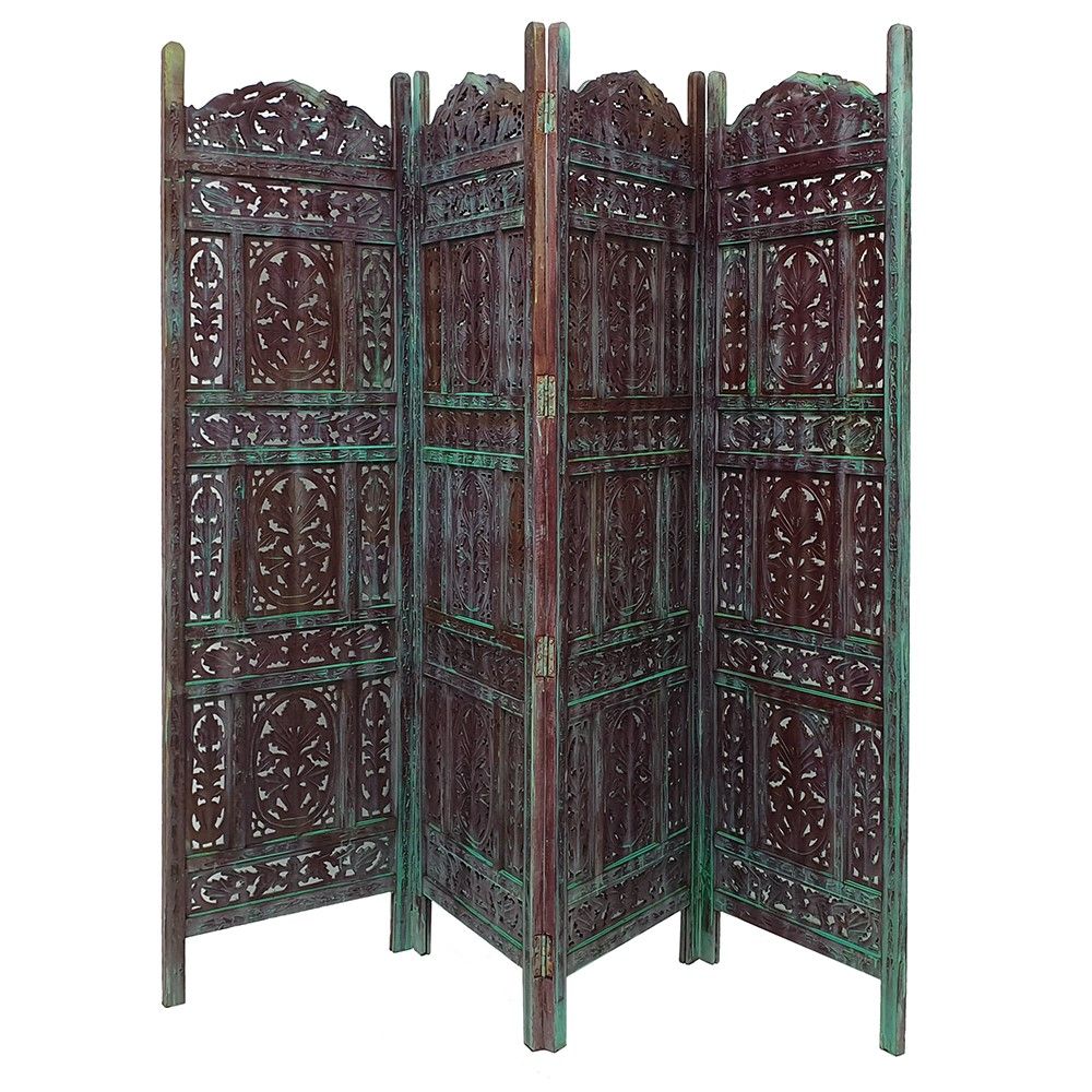 Parawan z drewna palisander