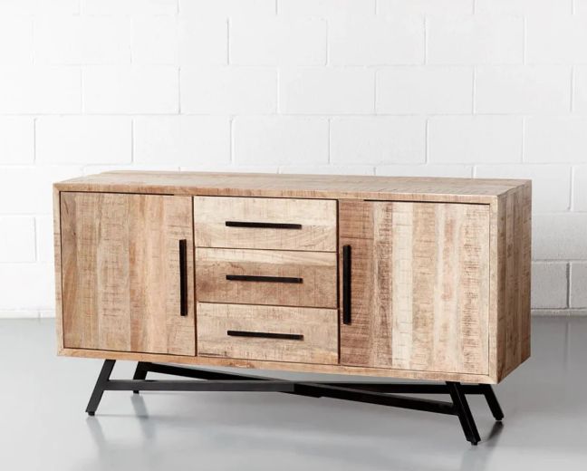 Komoda z litego drewna mango