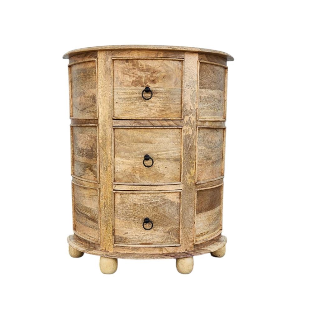 Półokrągła komoda  z drewna mango