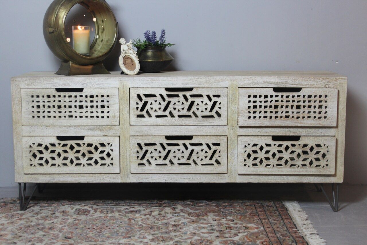 Komoda z drewna mango