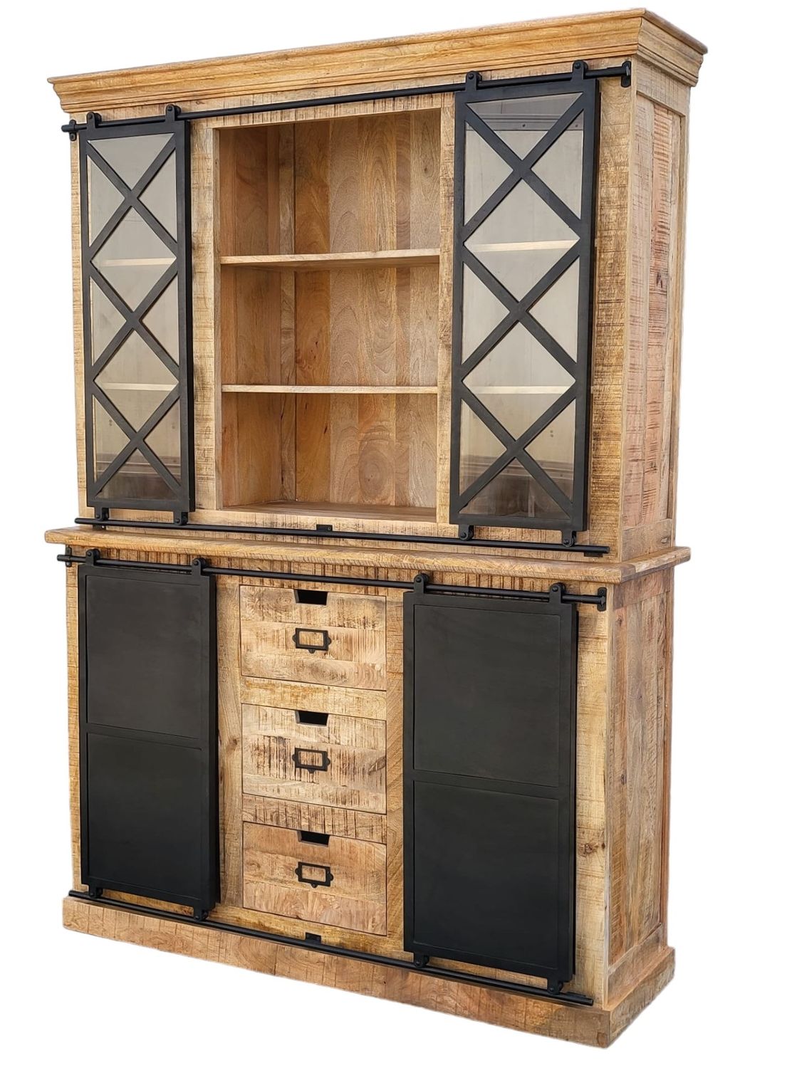 Witryna z drewna mango