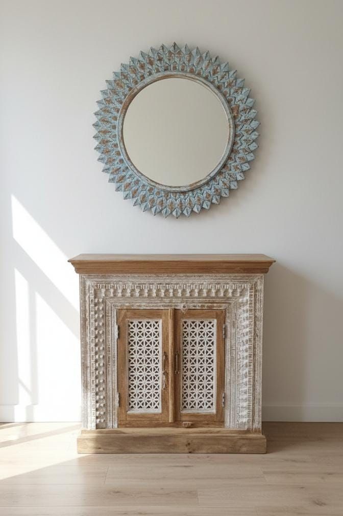 Komoda z litego drewna mango