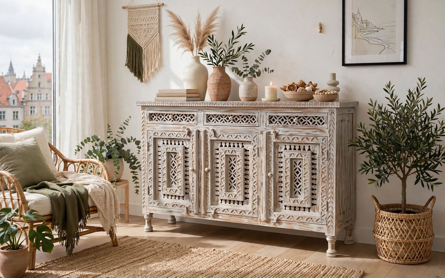Komoda z drewna mango - Namaste Decor(Dostępna na zamówienie)