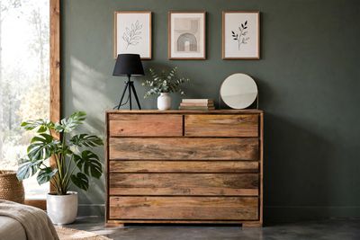 Rustykalna Komoda Mango 90cm 6 Szuflad