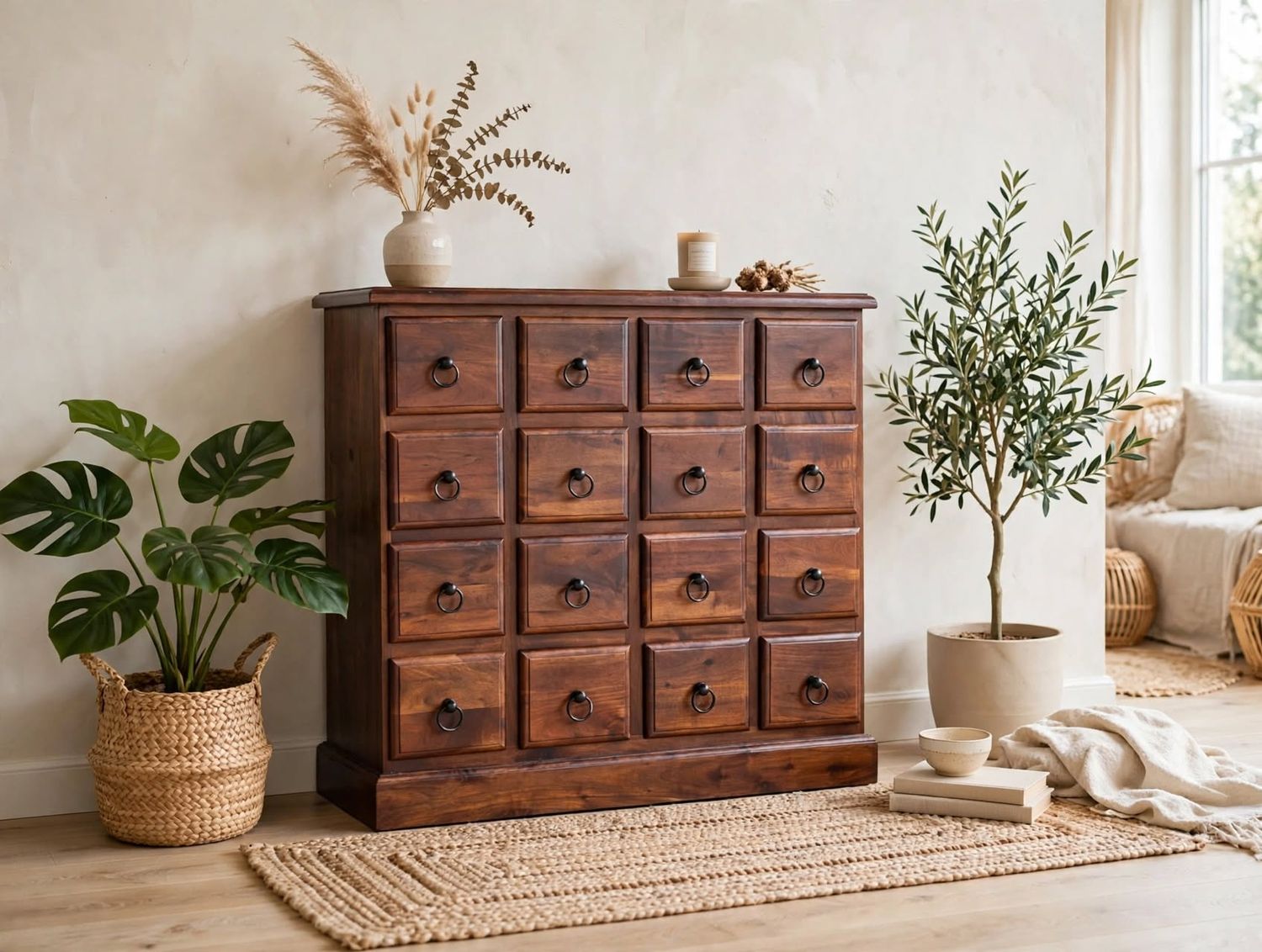 Komoda z drewna akacjowego - Namaste Decor