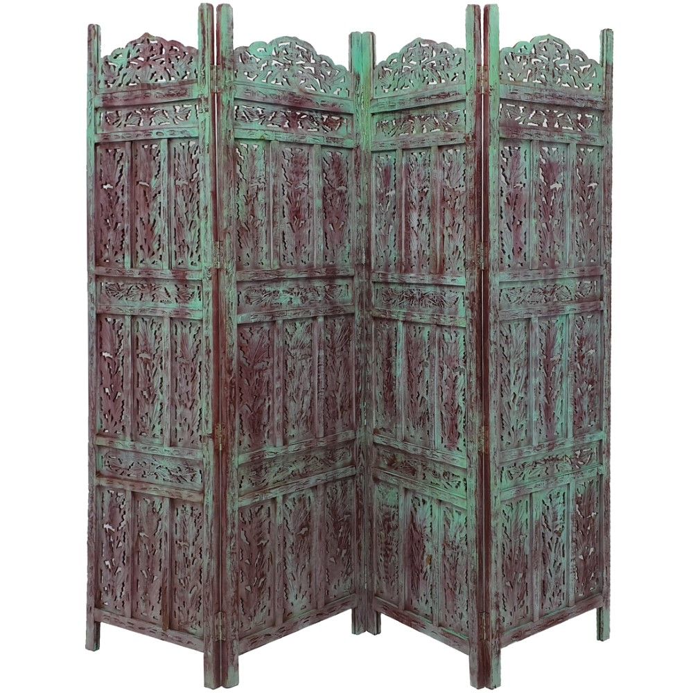 Parawan z drewna palisander