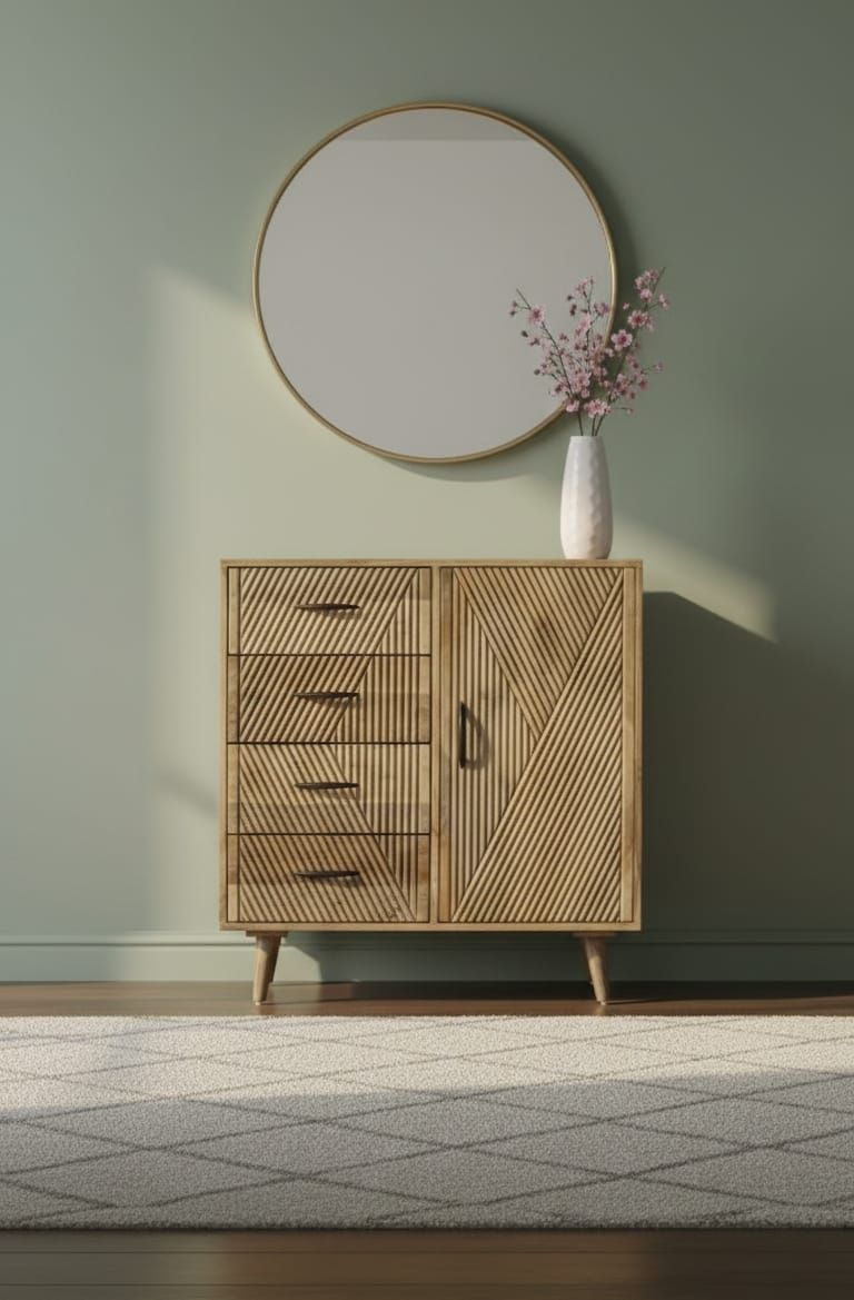 Komoda z litego drewna mango