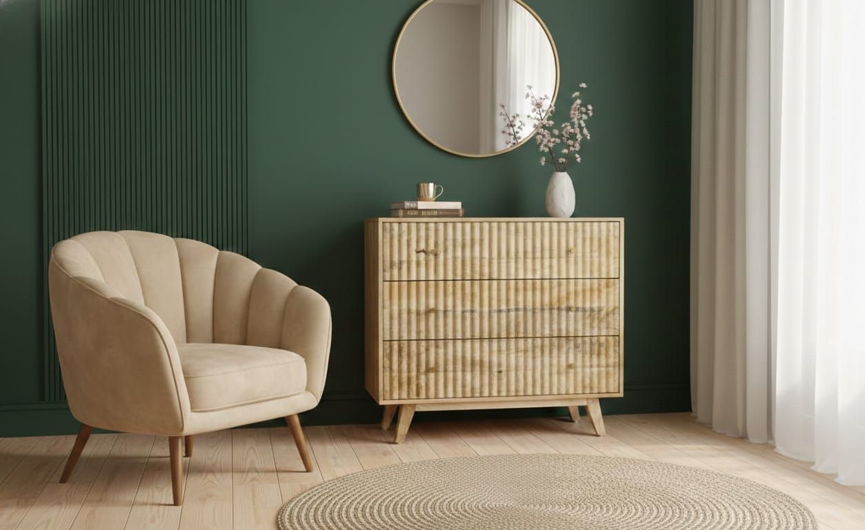 Komoda z litego drewna mango