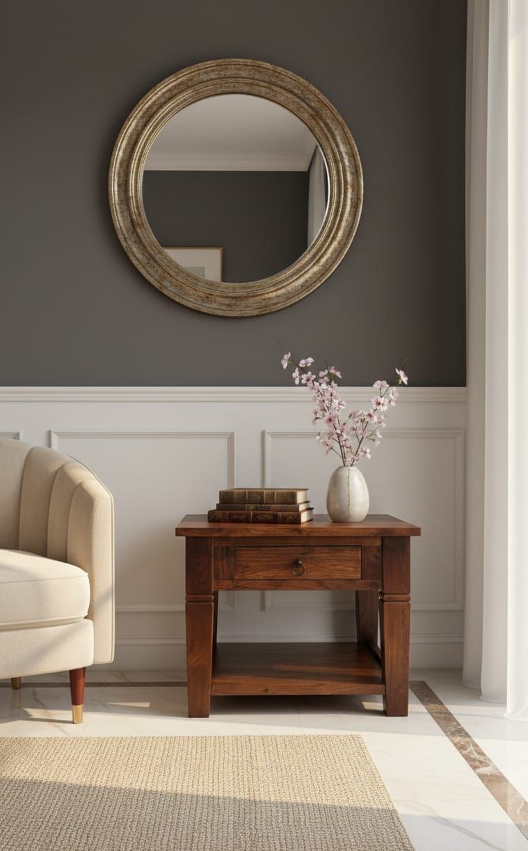 Stolik kawowy z drewna akacjowego