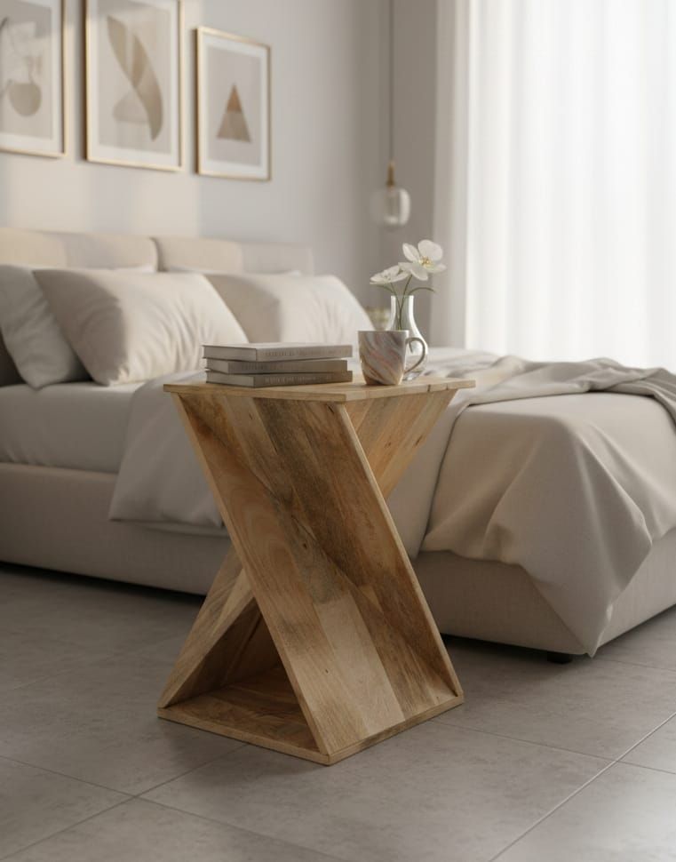 Stolik kawowy z litego drewna mango