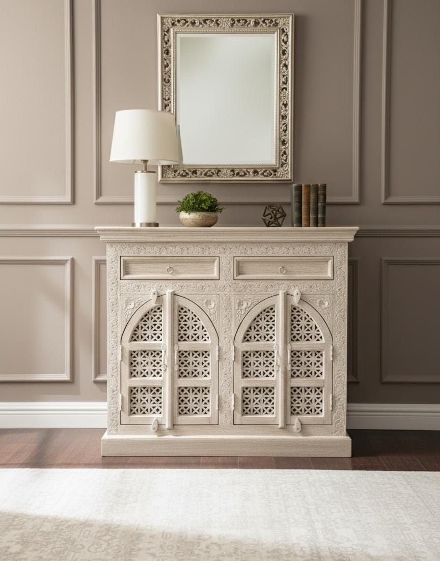 Komoda z litego drewna mango