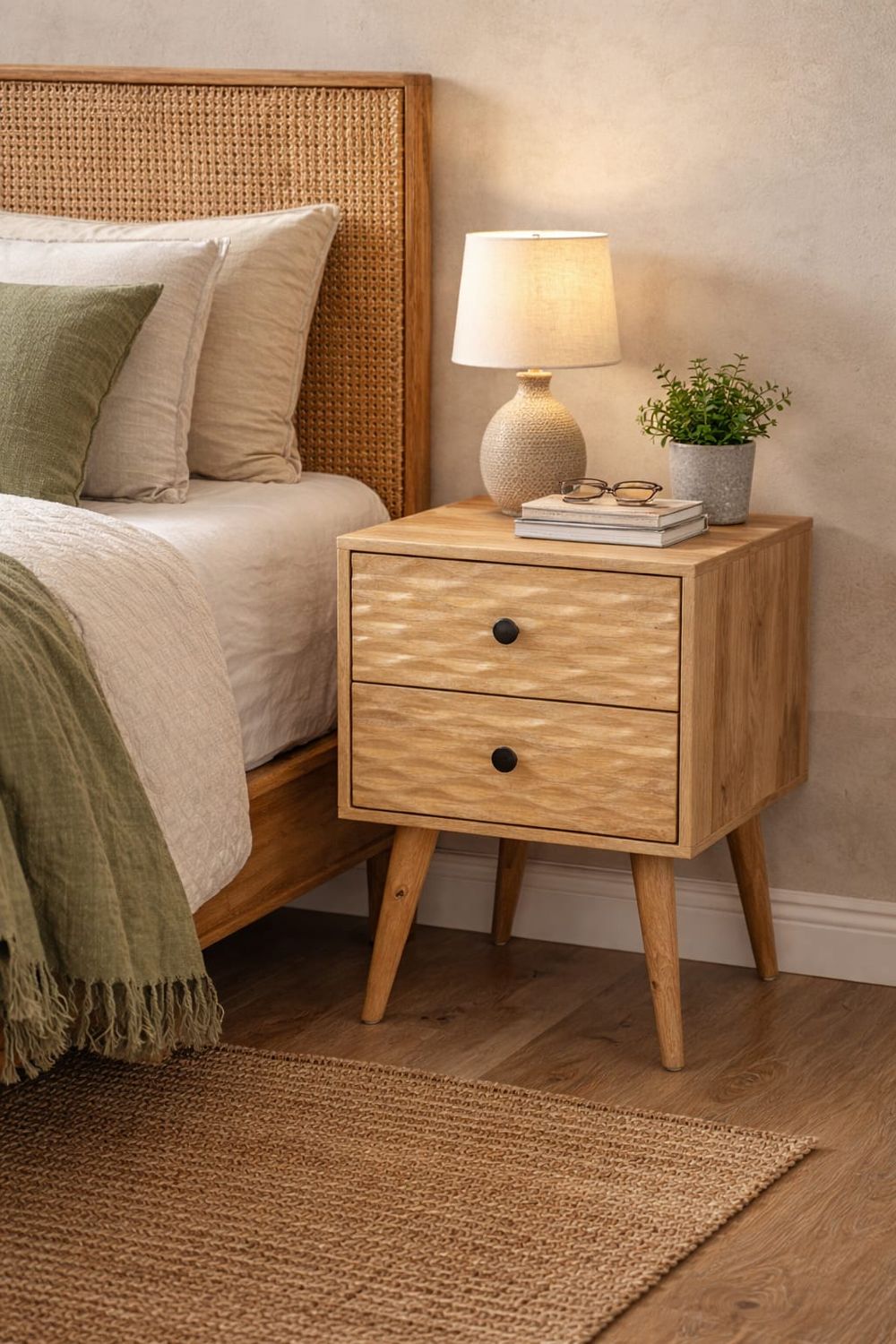 Szafka nocna z drewna mango