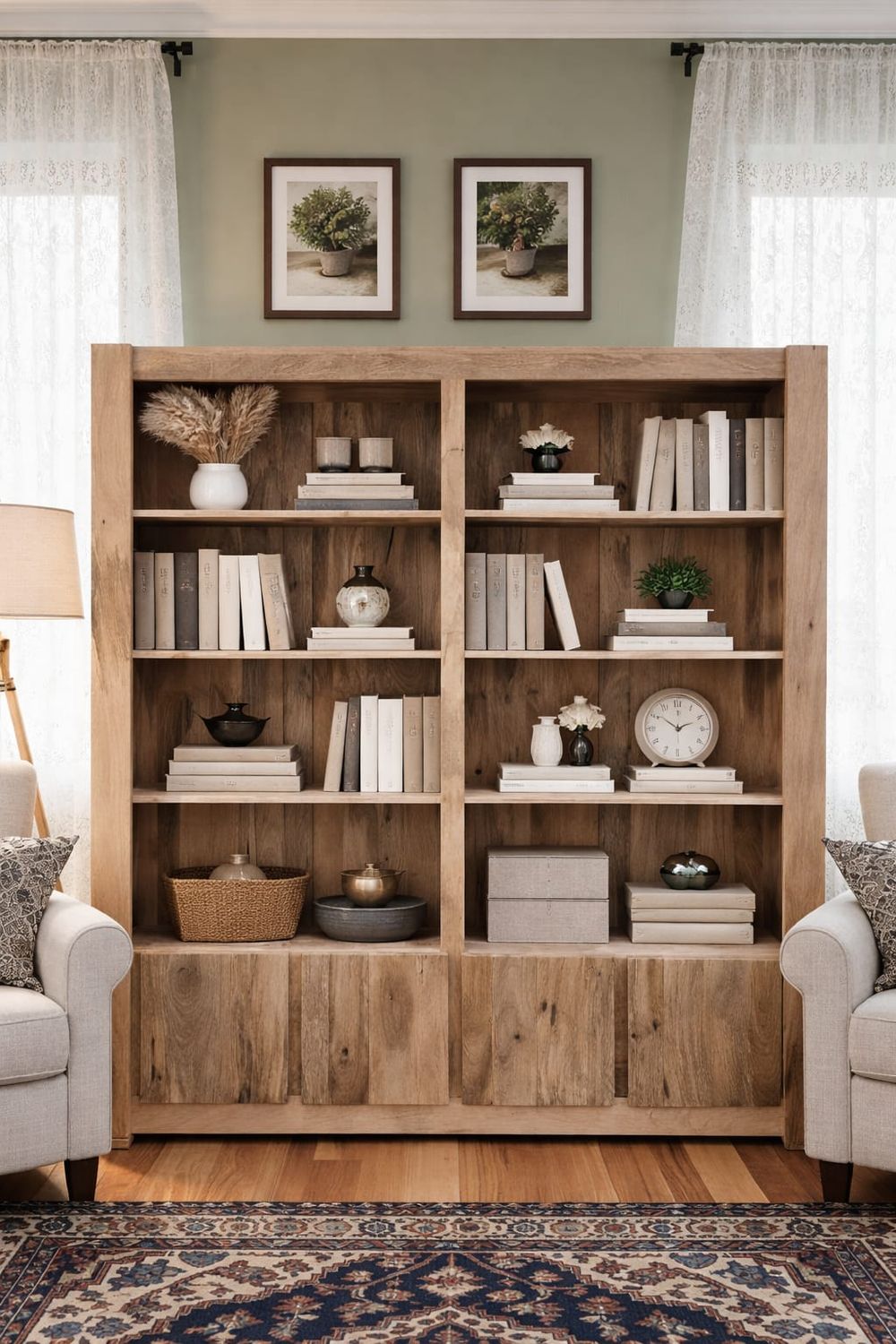 Regał z drewna mango