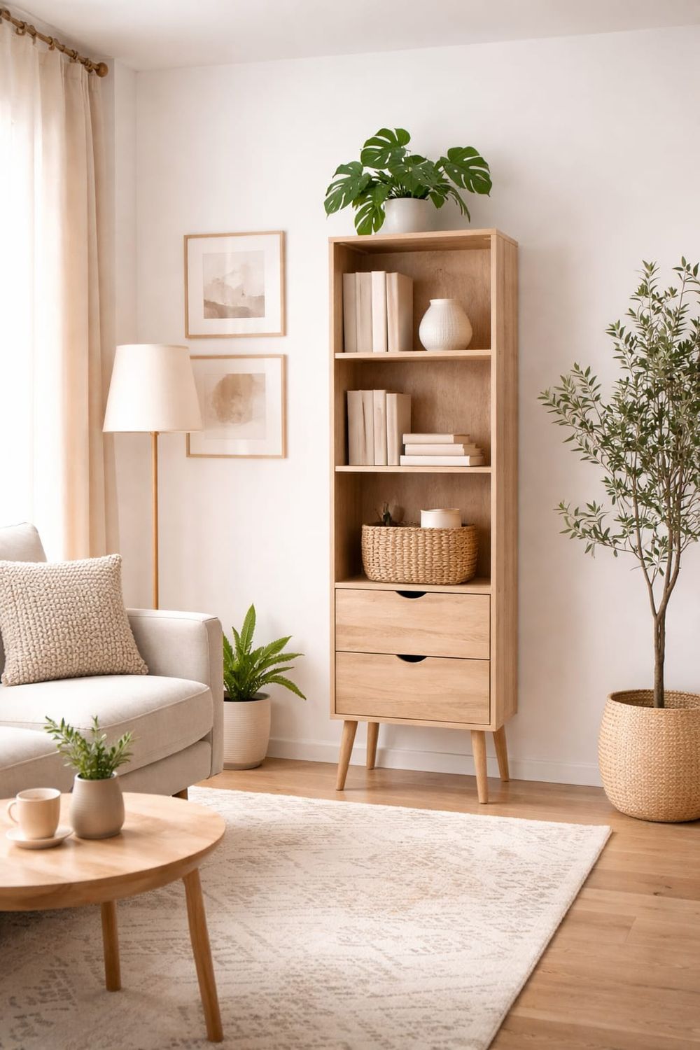 Regał z drewna mango