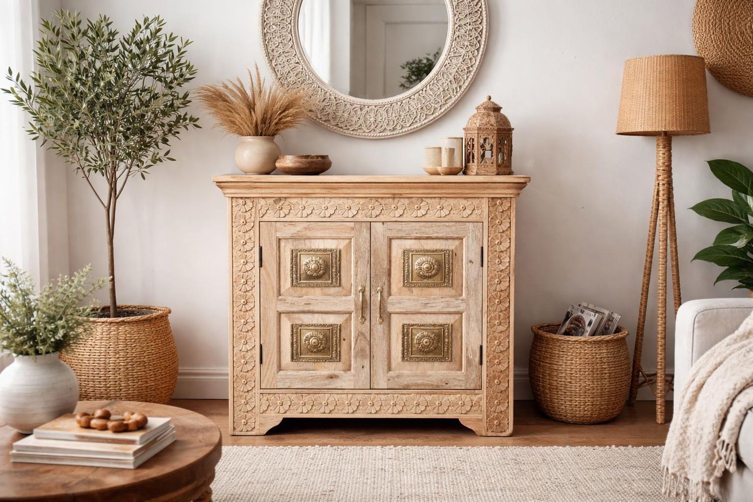 Komoda z drewna mango