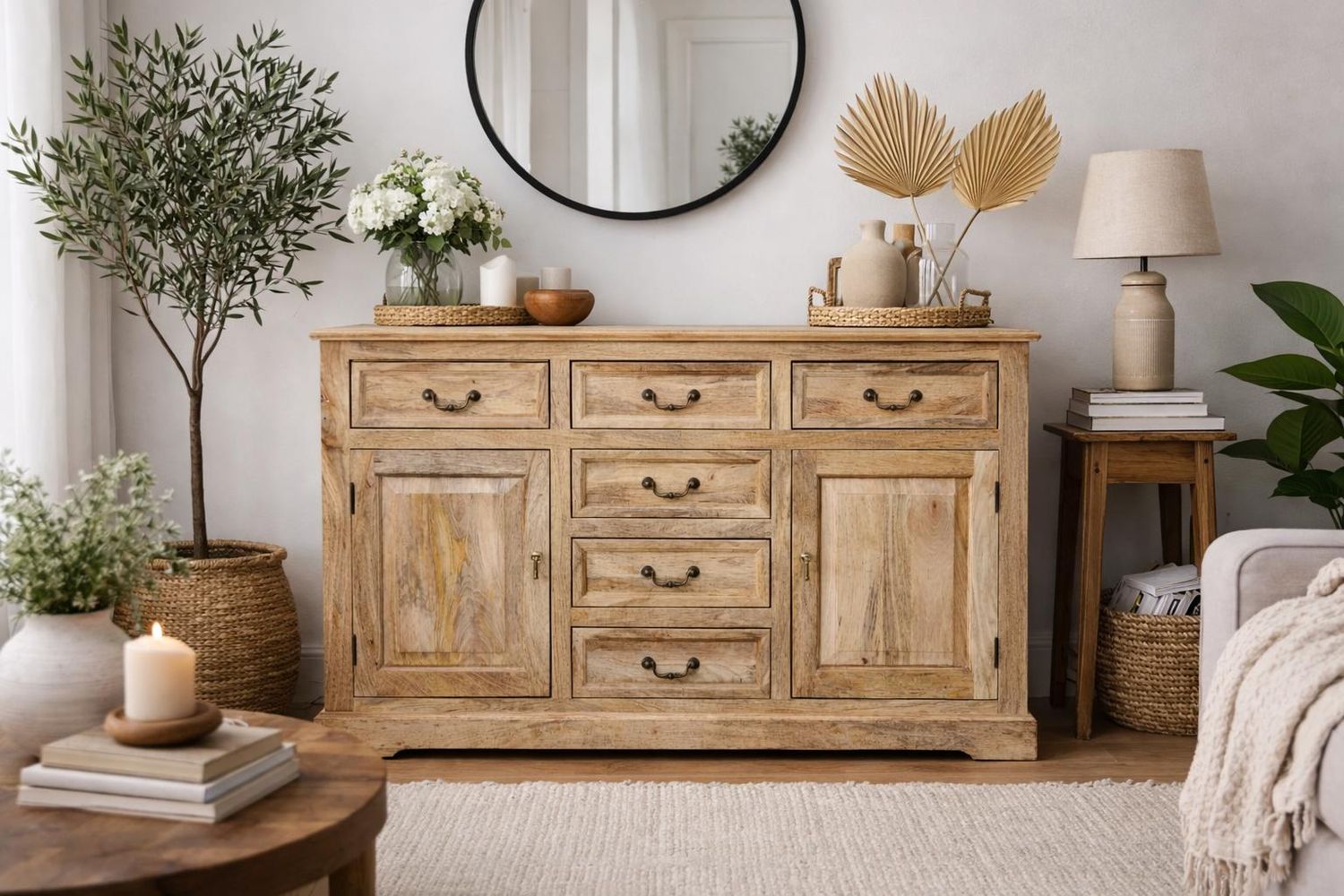 Komoda z drewna mango